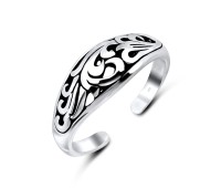 Toe Ring Circular with Decorative Design TR-433